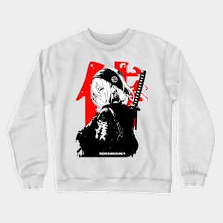 Cyberpunk Girl Samurai Warrior Anime Streetwear Crewneck Sweatshirt